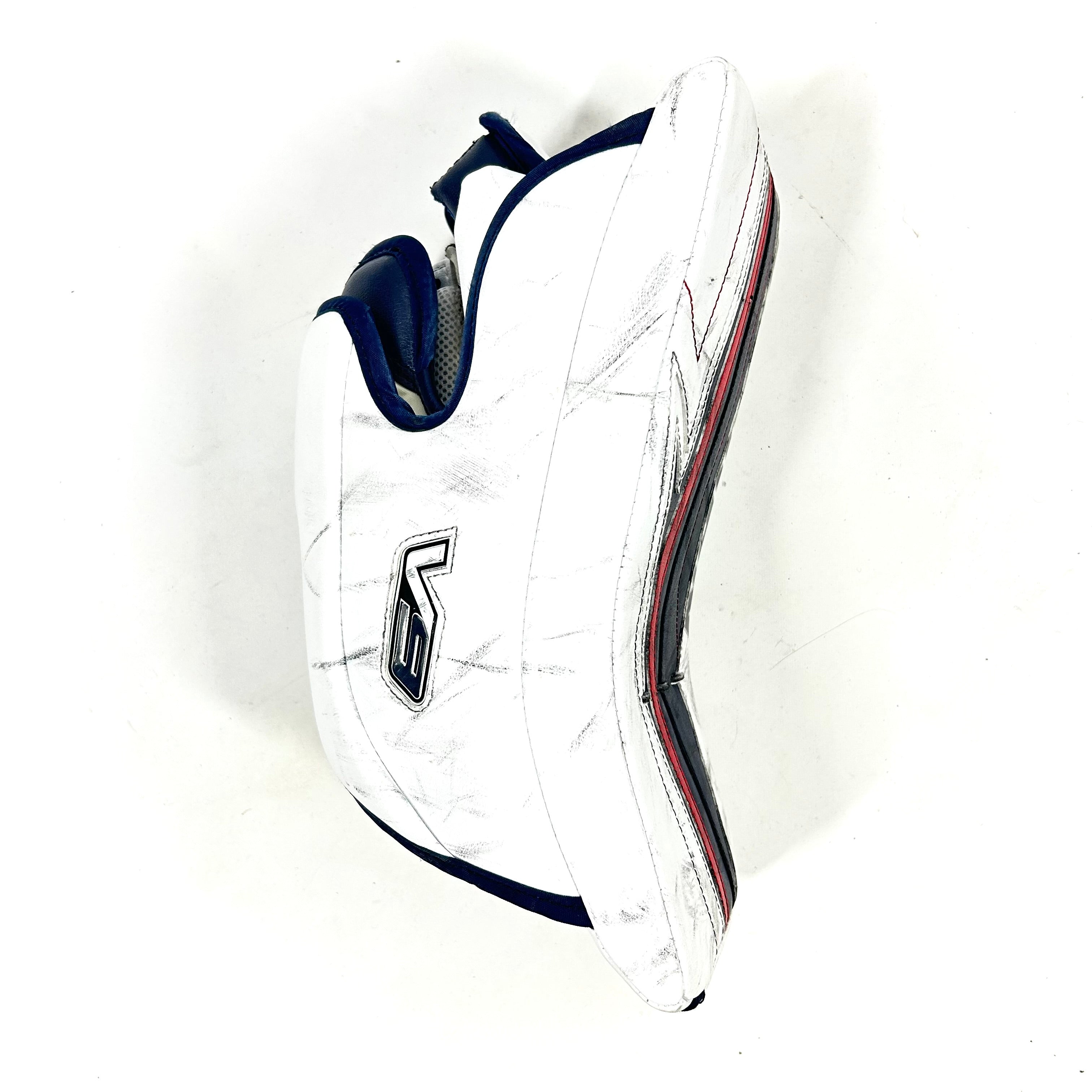 Vaughn Velocity V9 - Bloqueur de gardien d'occasion (blanc/bleu marine/rouge)